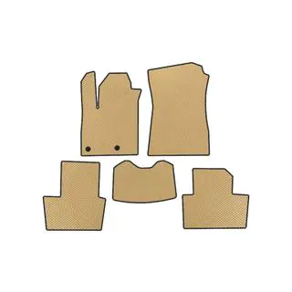 EVA Car Mats (Petrol, Beige)