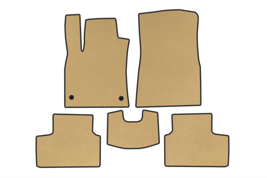 Renault Clio V 2019- EVA Floor Mats (Beige) Photo 1