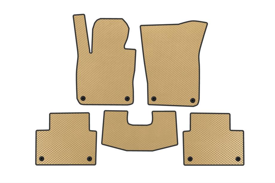 Volvo V60 2019- EVA Floor Mats (SW, Beige) Image