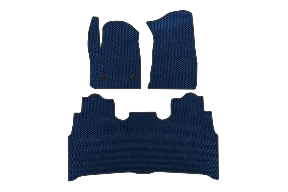 Chevrolet Silverado 2019- EVA Floor Mats (Blue) Photo 1