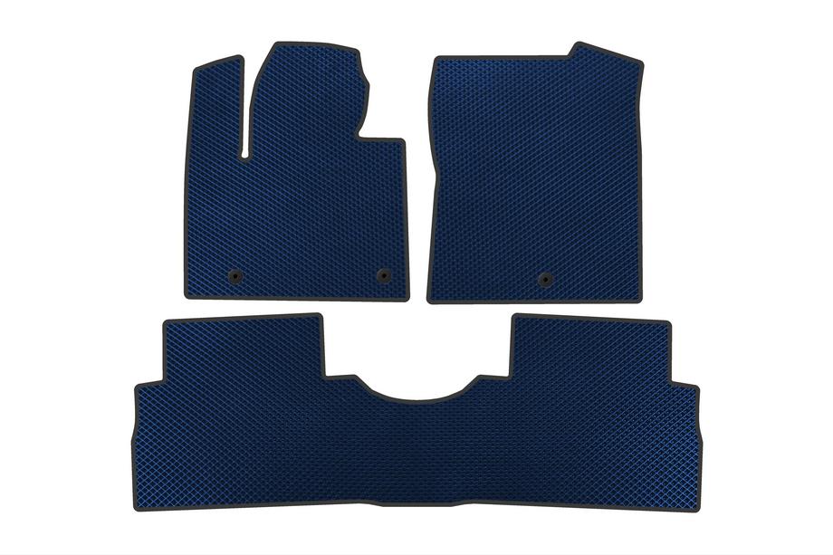 Hyundai Santa Fe 4 2018-2023 EVA Floor Mats (2 Rows, Blue) Photo 1