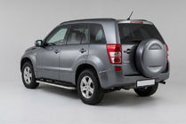 Suzuki Grand Vitara 2005-2017 Side Steps Maydos V1 (2 pcs, Aluminum & Stainless Steel) photo 1