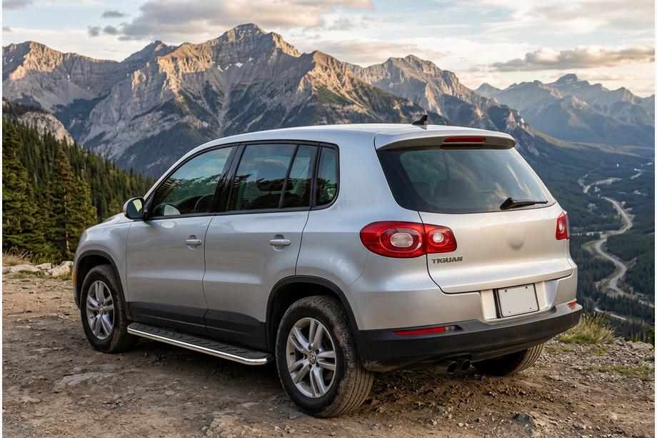 Volkswagen Tiguan 2007-2016 Side Steps Maydos V1 (2 pcs, Aluminum & Stainless Steel) Photo 1