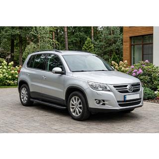 Side Steps Bosphorus Black (2 pcs, Aluminum) Volkswagen Tiguan 2007-2016 photo 1