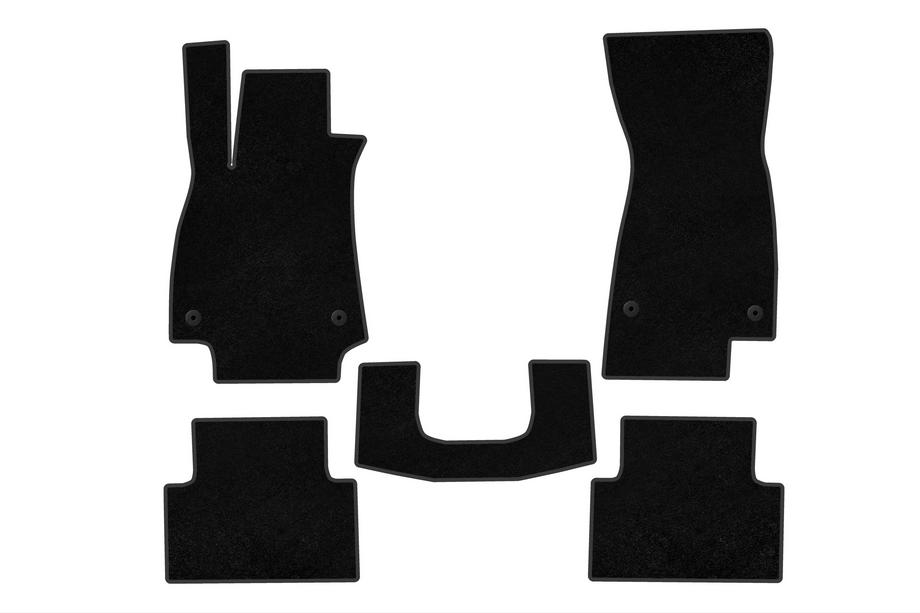 Audi A5 2024– Premium V2 Textile Floor Mats (Sedan, Black) Image