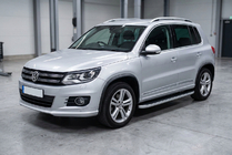 Volkswagen Tiguan 2007-2016 Side Steps Tayga Grey (2 pcs, Aluminum) photo 1