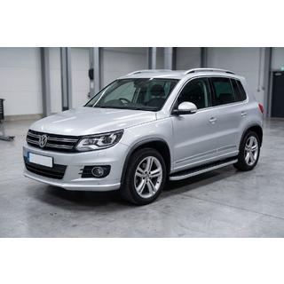 Side Steps Tayga Grey (2 pcs, Aluminum) Volkswagen Tiguan 2007-2016 photo 1