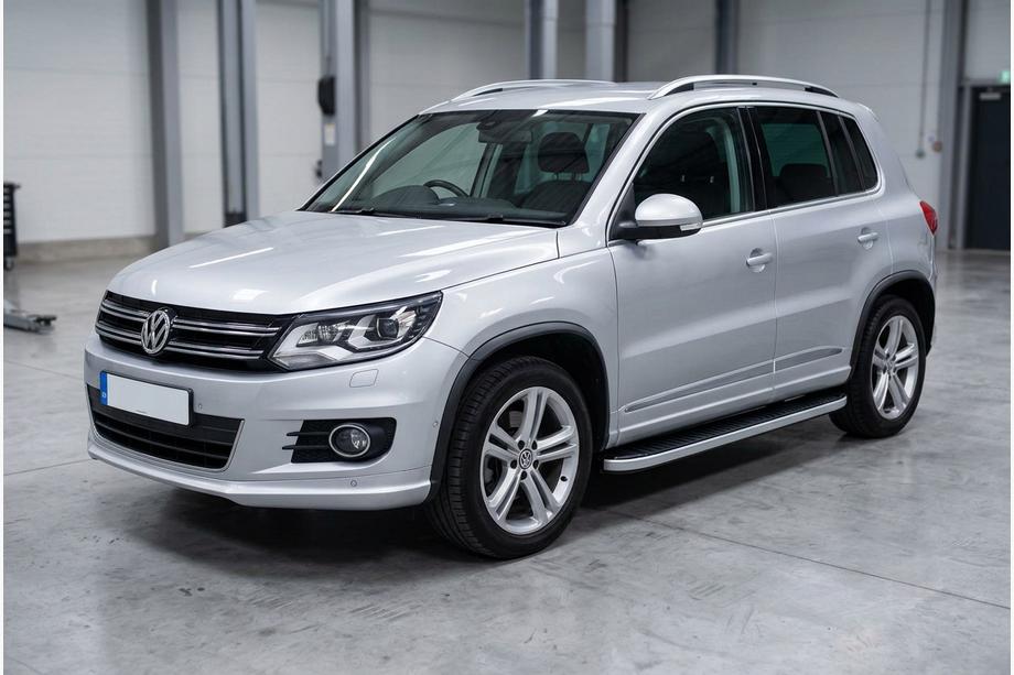 Volkswagen Tiguan 2007-2016 Side Steps Tayga Grey (2 pcs, Aluminum) Image