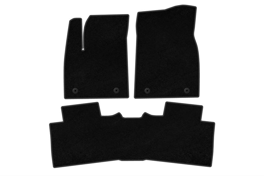 MG HS 2024- y. Textile Floor Mats Premium (Hybrid, Black) Image