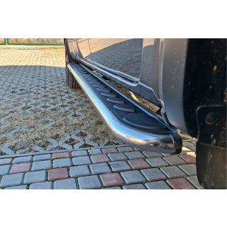 Side Steps Maydos V1 (2 pcs, Aluminum & Stainless Steel) Volkswagen Amarok 2010-2022 photo 1