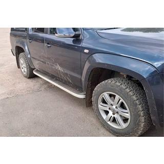 Side Steps Tayga Grey (2 pcs, Aluminum) Volkswagen Amarok 2010-2022 photo 1