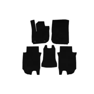 Deluxe Textile Floor Mats (Electric, Black) photo 1