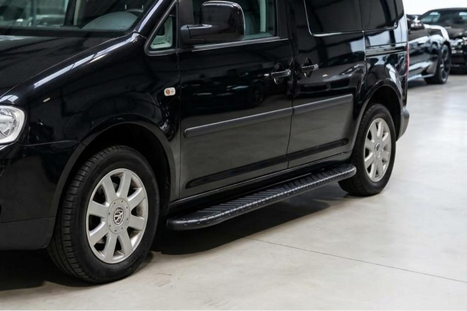 Volkswagen Caddy 2010-2015 Side Steps Bosphorus Black (2 pcs, Aluminum) Image