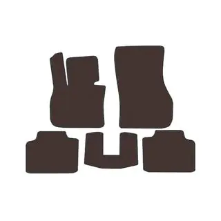 Rubber Floor Mats Carsuit (Brown) photo 1