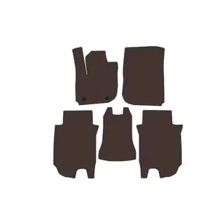 Rubber Floor Mats Carsuit (Electric, Brown) photo 1