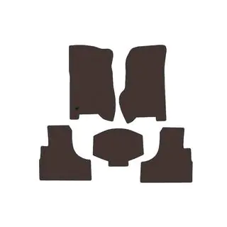 Rubber Floor Mats Carsuit (Brown) photo 1