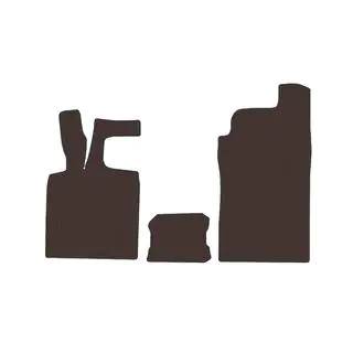 Rubber Floor Mats Carsuit (Brown)