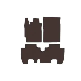 Rubber Floor Mats Carsuit (Brown)