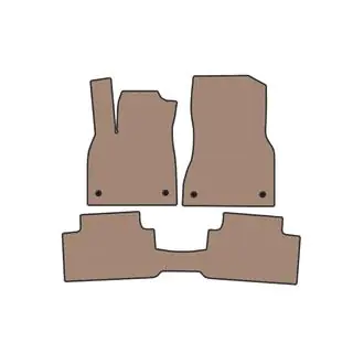 Rubber Floor Mats Carsuit (Beige)