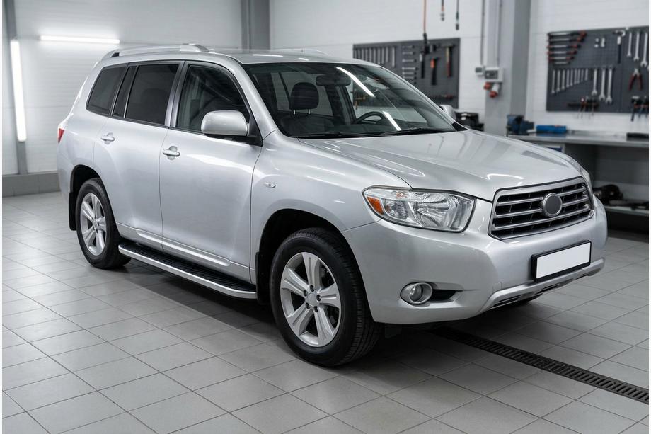 Toyota Highlander 2008-2013 Side Steps Tayga Grey (2 pcs, Aluminum) Image