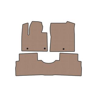 Rubber Floor Mats Carsuit (2 Rows, Beige) Hyundai Santa Fe 4 2018-2023 photo 1
