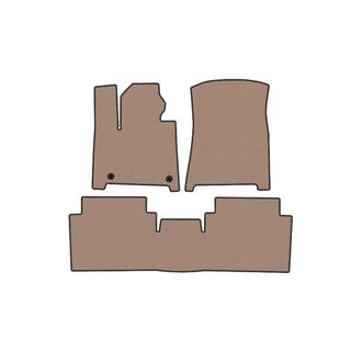 Rubber Floor Mats Carsuit (2 Rows, Beige) Hyundai Santa Fe 5 2023- photo 1