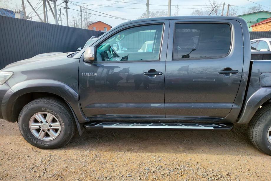 Toyota Hilux 2006-2015 Side Steps Sunrise (2 pcs, Aluminum) Photo 4