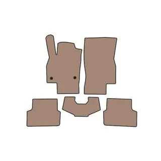 Rubber Floor Mats Carsuit (HB, Beige) photo 1