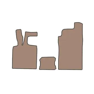 Rubber Floor Mats Carsuit (Beige)