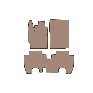 Rubber Floor Mats Carsuit (Beige)