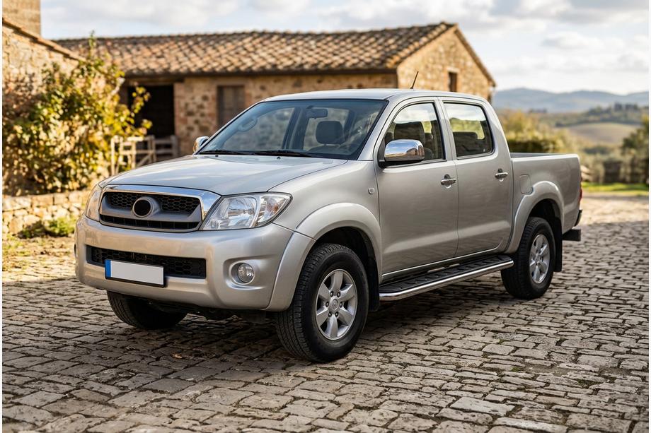 Toyota Hilux 2006-2015 Side Steps Maydos V1 (2 pcs, Aluminum & Stainless Steel) Image