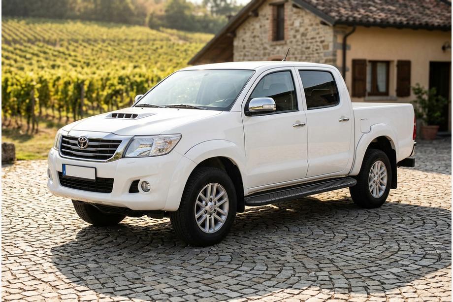 Toyota Hilux 2006-2015 Side Steps Bosphorus Black (2 pcs, Aluminum) Image