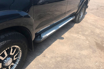 Toyota Hilux 2006-2015 Side Steps Allmond Grey (2 pcs, Aluminum) photo 1