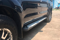 Toyota Hilux 2006-2015 Side Steps Allmond Grey (2 pcs, Aluminum) photo 2