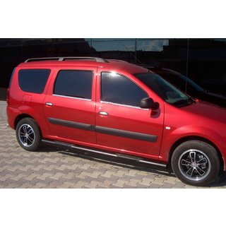 Side Bars Black (2 pcs, Stainless Steel) Dacia Logan MCV 2004-2014 photo 3