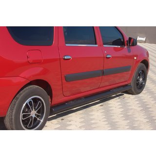 Side Bars Black (2 pcs, Stainless Steel) Dacia Logan MCV 2004-2014 photo 2