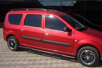 Lada Largus 2012- Side Bars Black (2 pcs, Stainless Steel) photo 3