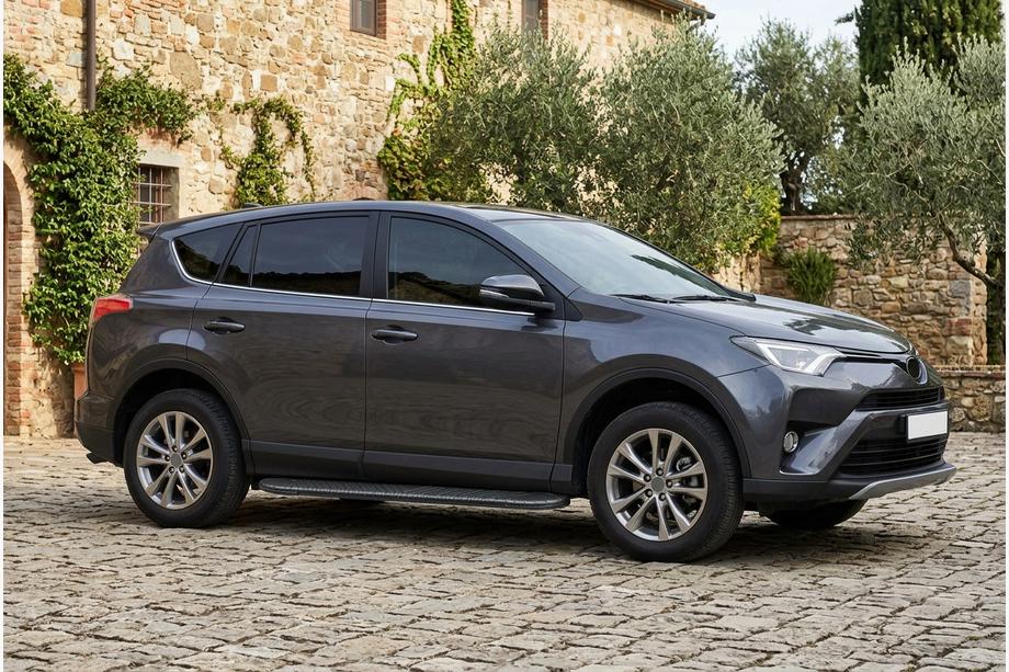 Toyota Rav 4 2013-2018 Side Steps Bosphorus Black (2 pcs, Aluminum) Image