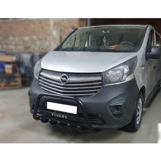 Bull Bar WT004 Black (Stainless Steel) Opel Vivaro 2015-2019 photo 1