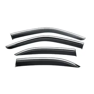 Window Deflectors with Chrome Trim Niken Luxury (4 pcs) photo 1
