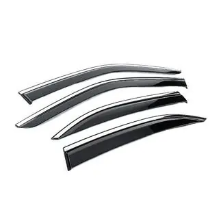 Window Deflectors with Chrome Trim Niken Luxury (4 pcs) photo 3
