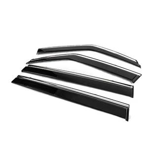 Window Deflectors with Chrome Trim Niken Luxury (4 pcs) photo 2