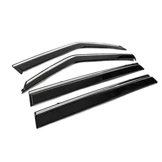 Window Deflectors with Chrome Trim Niken Luxury (4 pcs) photo 3