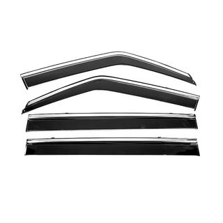 Window Deflectors with Chrome Trim Niken Luxury (4 pcs) Nissan Patrol Y62 2010-2024 photo 1