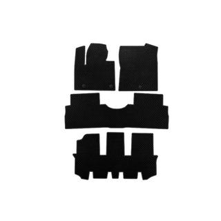 EVA Floor Mats (3 Rows, Black) Hyundai Santa Fe 4 2018-2023