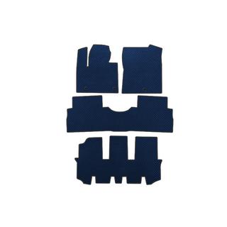 EVA Floor Mats (3 Rows, Blue) Hyundai Santa Fe 4 2018-2023