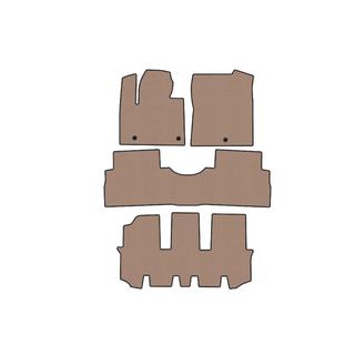 Rubber Floor Mats Carsuit (3 Rows, Beige) Hyundai Santa Fe 4 2018-2023 photo 1