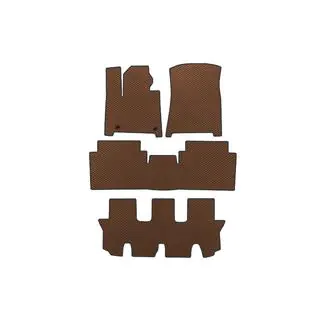 EVA Floor Mats (3 Rows, Brown)