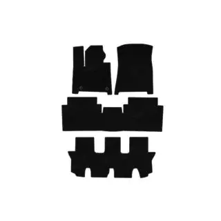 Deluxe Textile Floor Mats (3 Rows, Black) photo 1