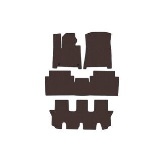 Rubber Floor Mats Carsuit (3 Rows, Brown) Hyundai Santa Fe 5 2023- photo 1